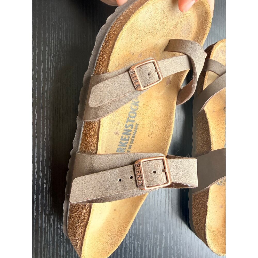 Birkenstock Mayari Brown Birko-Flor Sandals Size 39 EU 8-8.5 US Toe Loop - Picture 5 of 10